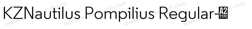 KZNautilus Pompilius Regular字体转换